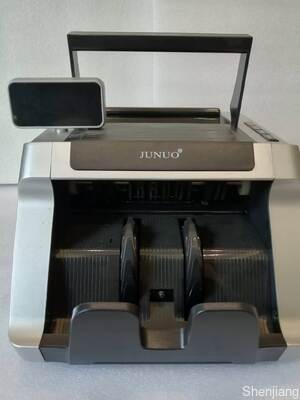 JUNUO C05 Bankenmachine Geldteller Detector Zwart met LED-display