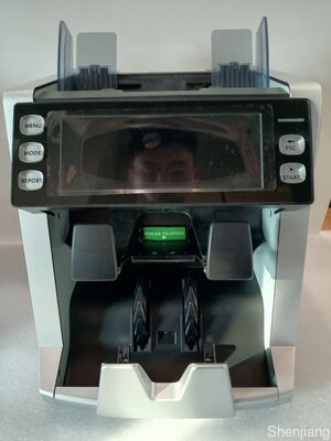 1+1 Pocket Banknote Sorting machine Geldteller Detector Zwart met LED display LK22025060006