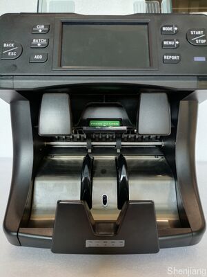 SH-208C-2CIS Metal Mix Zakformaat Waarde Teller Financiële Bank Apparatuur met Geld Detector voor Contant Geld Beheer NT808251100550001